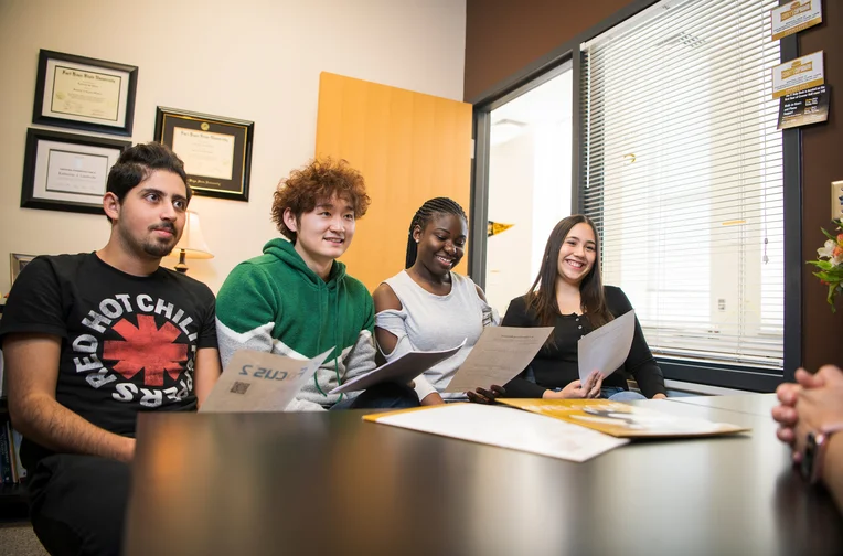 Group of students in conference room