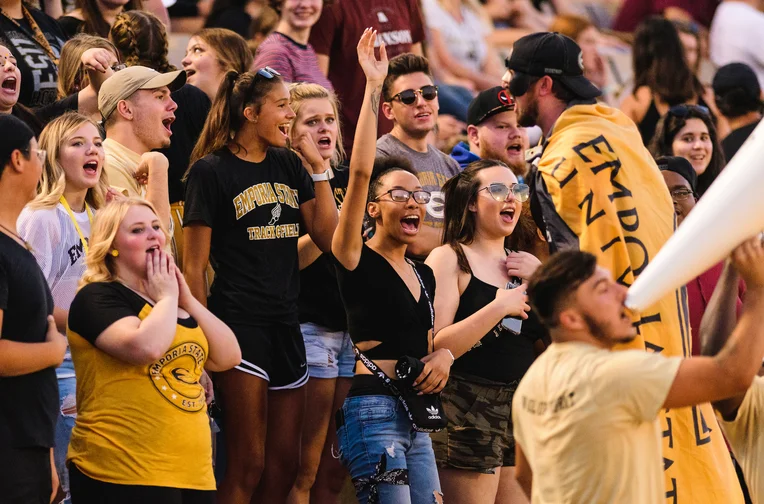 Students At Football Game