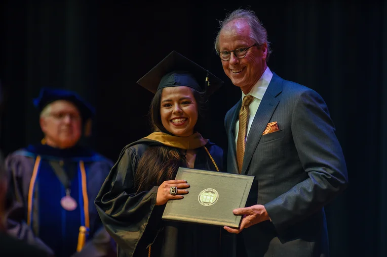 Ken Hush in Spring 2022 Commencement