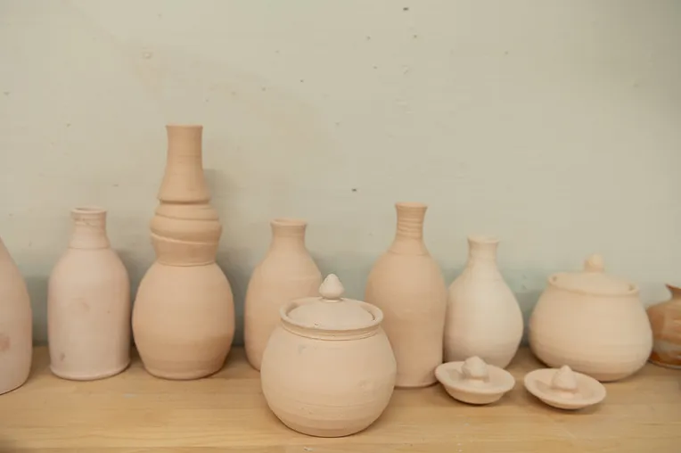 Students ceramics work