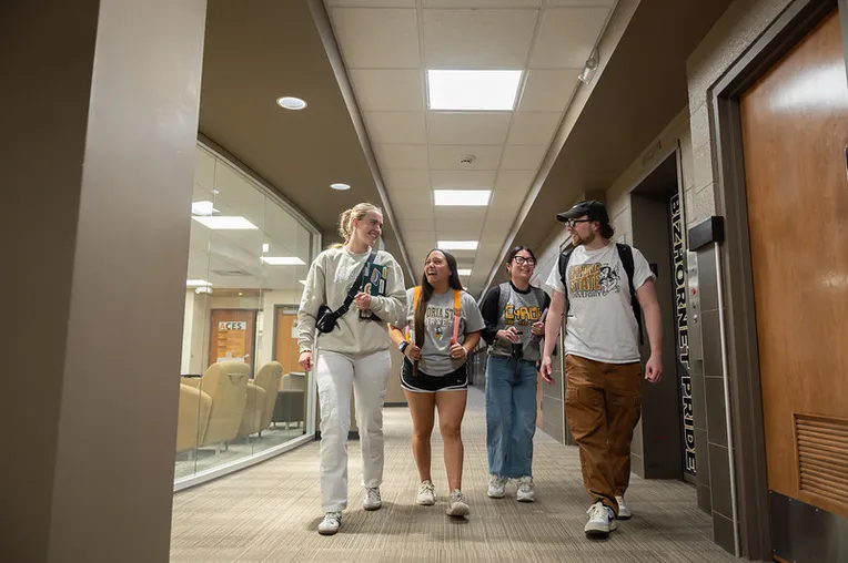 students in Cremer Hall