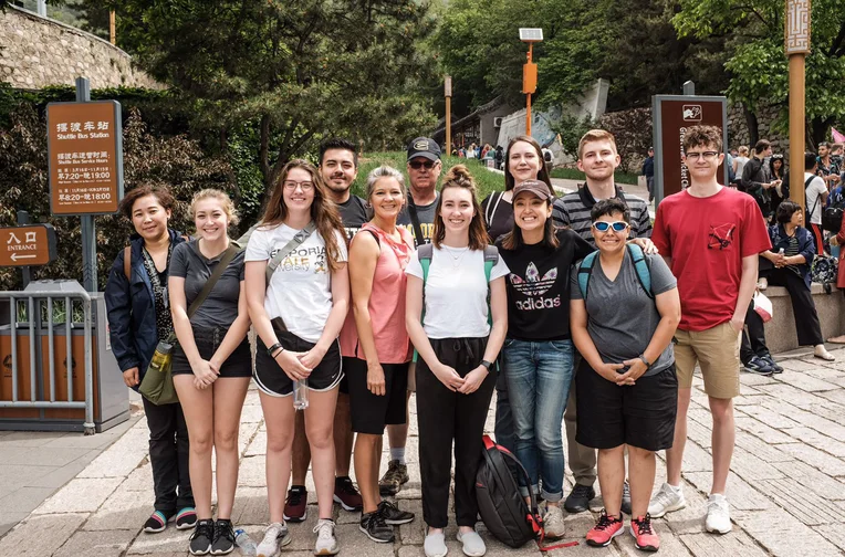 Students studying in China