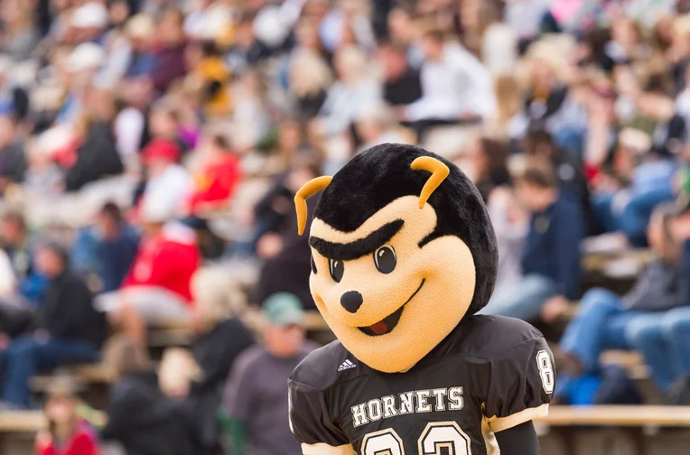 Emporia State's Mascot, Corky, at Welch Stadium