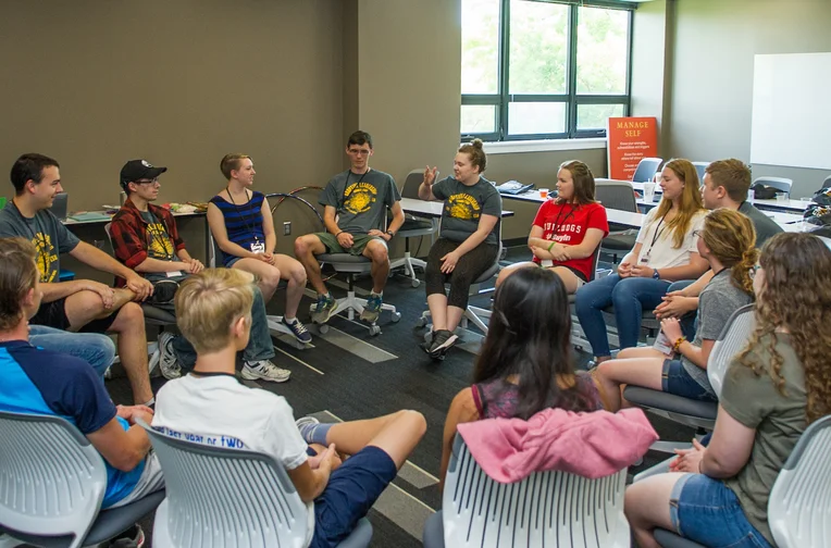 Honors College students at Leadership Camp