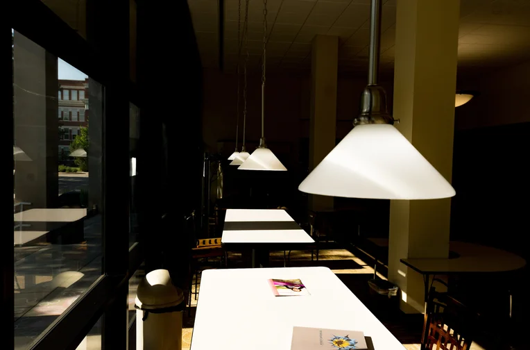 Tables at William Allen White Library