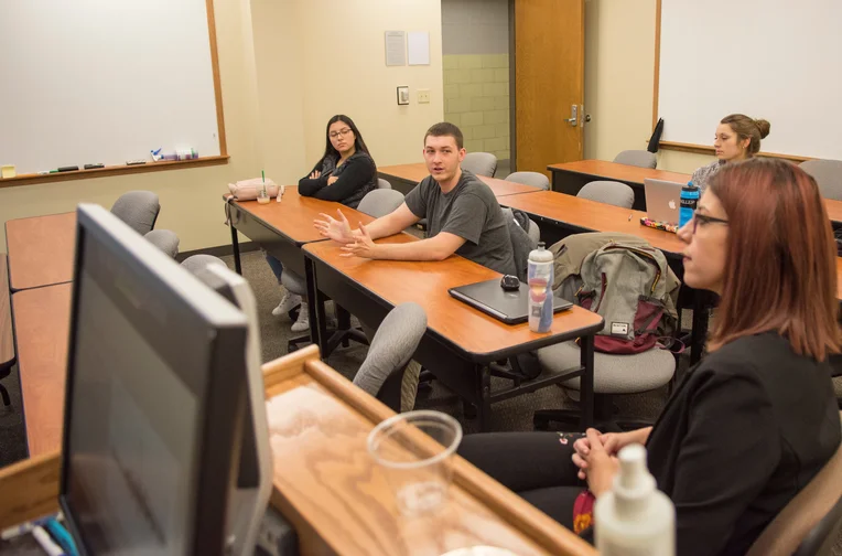 Students Listening to professor