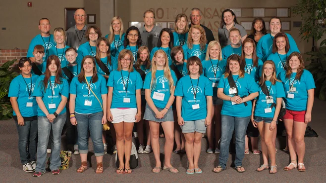 Students in the 2012 Kansas Future Teacher Academy