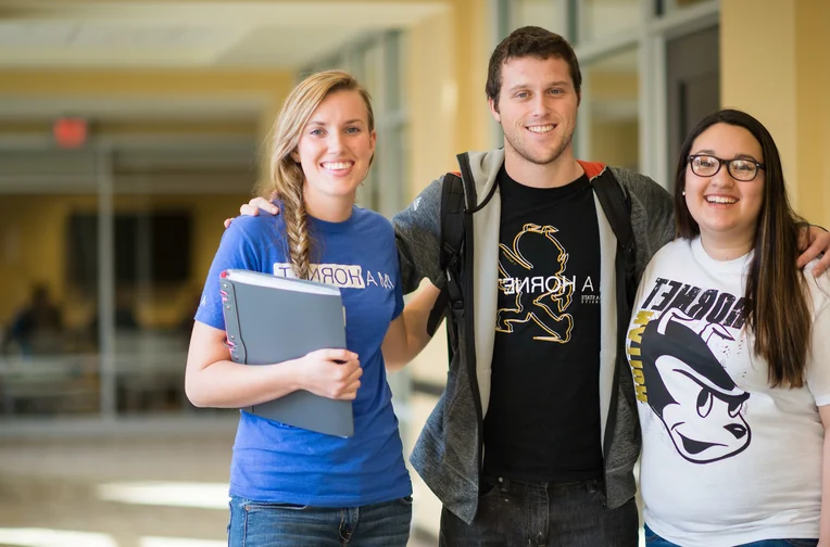 Students posing for photo