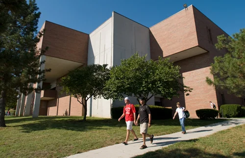 Exterior of Emporia State's Visser Hall